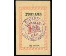 SG45b. 1886 1/- Rose. 'Violet Handstamp'. Superb fresh unused...