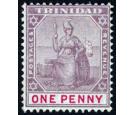 SG116. 1896 1d Dull purple and rose. Oval "O'. Superb mint...