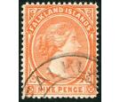 SG35a. 1895 9d Pale reddish orange. 'Watermark Reversed'. Superb