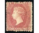 SG20. 1873 1/- Lilac-rose. Very fine fresh mint...