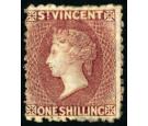 SG21. 1875 1/- Claret. Very fine mint with lovely colour and exc
