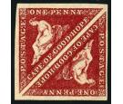 SG18. 1864 1d Deep carmine-red. Very fine fresh mint pair...