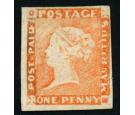 SG12. 1d Red/yellowish. Intermediate Impression. Superb fresh un