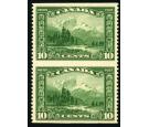 SG281 Variety. 10c Green 'Imperforate Between'. Brilliant fresh