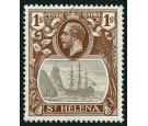 SG106a. 1922 1/- Grey and brown 'Broken Mainmast'. Superb fresh 