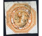 SG10. 1854 4d Orange. Superb used with excellent colour and...