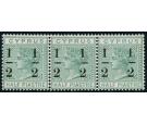 SG29b. 1886 1/2 on 1/2pi Emerald-green. Small "1" at right...