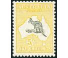 SG111. 1929 5/- Grey and yellow. Superb fresh mint with beautifu