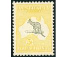 SG135. 1932 5/- Grey and yellow. Choice brilliant fresh well cen