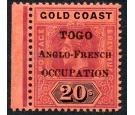 SG H58. 1916 20/- Purple and black/red. Brilliant fresh mint mar