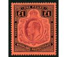 SG81. 1908 £1 Purple and black/red. Brilliant fresh well centre