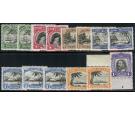 SG99-105. 1932 Set of 7 plus perforation varieties. Superb fresh