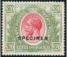 SG101s. 1925 £20 Red and green. 'SPECIMEN'. Choice superb fresh