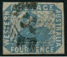 SG3a. 1854 4d Blue. Very fine used...