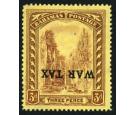 SG94b. 1918 3d Purple/yellow 'Overprint Inverted'. Superb mint w