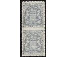 SG85a. 1906 2/6 Bluish grey. 'Vertical Pair, Imperforate Between