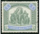 SG25a. 1900 $5 Green and pale ultramarine. Superb well centred m