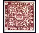 SG5. 1857 5d Brown-purple. Superb fresh mint with beautiful colo