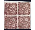 SG13. 1860 5d Venetian red. Brilliant fresh mint block of 4...