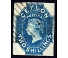 SG12. 1859 2/- Dull blue. Choice superb fine used with beautiful