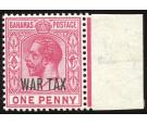 SG97a. 1918 1d Carmine. 'Watermark Sideways'. Choice U/M sheet m