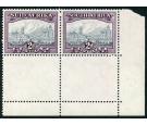 SG58a. 1941 2d Grey and dull purple. Brilliant corner sheet marg