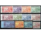 SG F53-F64. 1938 Set of 12. Brilliant fresh U/M sheet marginal..