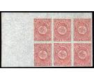 SG18.1862 4d Rose-lake. brilliant fresh U/M sheet matginal mint