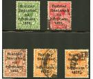 SG26-29a. 1922 Set of 5. Superb used...