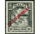 SG121. 1922 10/- Black. Brilliant fresh well centred mint...