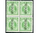 SG O73. 1910 1/2d Yellow-green. Brilliant fresh mint block...