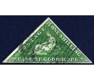 SG8.1858 1/- Bright yellow-green. Superb used with excellent col