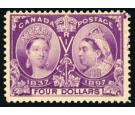 SG139. 1897 $4 Violet. Superb used with gorgeous colour and a li