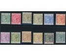 SG22-33. 1889 set of 12. Superb mint...