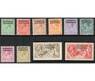 SG42-54. 1914 Set of 10. Choice superb fresh mint...