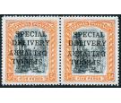 SG S1b. 1916 5d Black and orange. 'SPECIAL DELIVERY'. 'Overprint