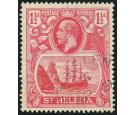 SG99c. 1923 1 1/2d Rose-red. 'CVleft Rock'. Superb fine used...