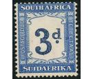 SG D28a. 1942 3d Indigo and milky blue. 'Watermark Inverted'. U/