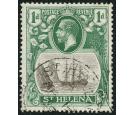 SG98c. 1922 1d Grey and green. 'Cleft Rock'. Superb fine used...