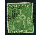 SG28. 1859 6d Deep green. Superb fine used...