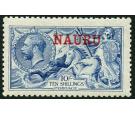 SG23. 1916 10/- Pale blue. Brilliant fresh U/M mint...