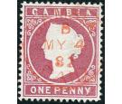 SG12A. 1880 1d Maroon. Brilliant fine used with beautiful colour