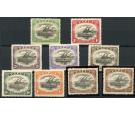 SG75-83. 1910 Set complete with both 2/6, very fine mint...