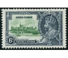 SG115a. 1935 6d Green and indigo. 'Extra Flagstaff'. Superb fres