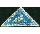 SG4a. 1853 4d Blue on lightly blued paper. Brilliant fine u