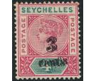 SG15b. 1893 3c on 4c 'Surcharge Double'. Very fine mint...