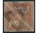 SG3a. 1853 1d Brown-red. A lovely used pair...