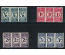 SG D30-D33. 1943 Set of 4. Post Office fresh U/M mint...