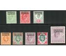 SG31-38. 1907 Set of 8. Very fine fresh mint...