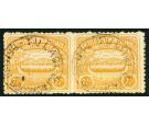 SG4b. 1907 2 1/2d Orange-yellow. 'Imperforate Between, Horizonta